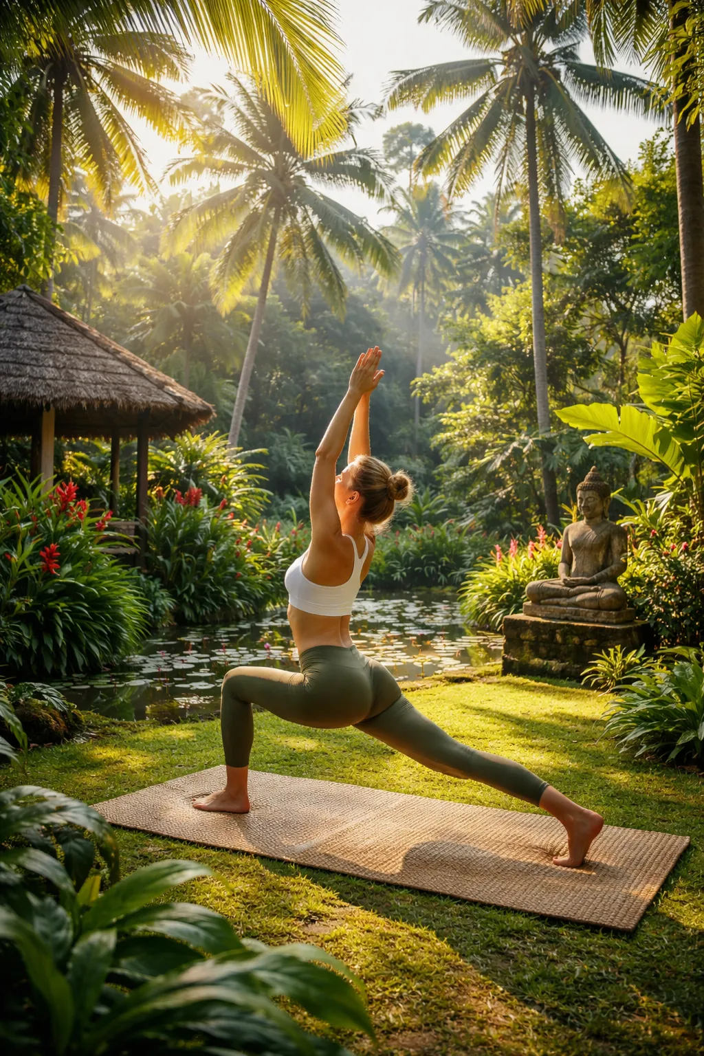 Cvičení v tropické zahradě