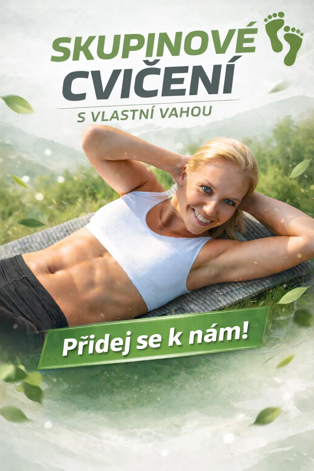 Skupinové cvičení s vlastní vahou